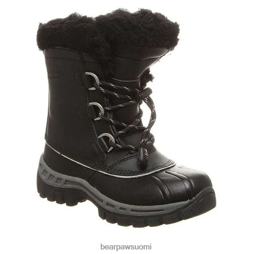 BEARPAW kelly nuoriso lapset musta/harmaa saappaat H880X0595