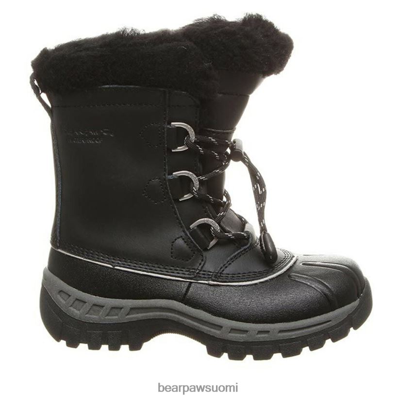 BEARPAW kelly nuoriso lapset musta/harmaa saappaat H880X0595