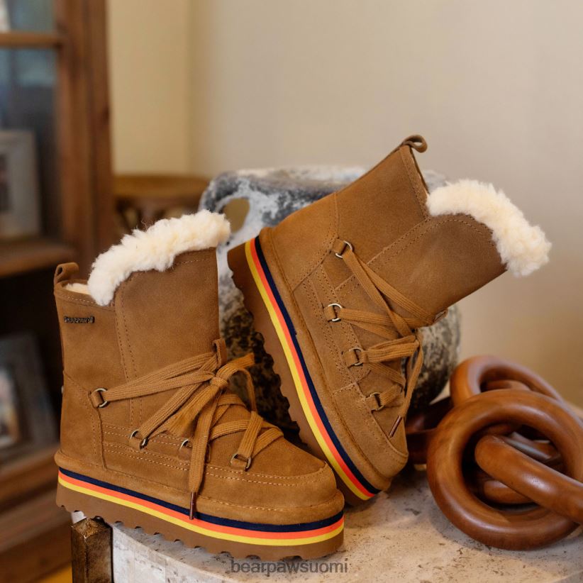 BEARPAW retro mondi nuoriso lapset hikkori saappaat H880X0598