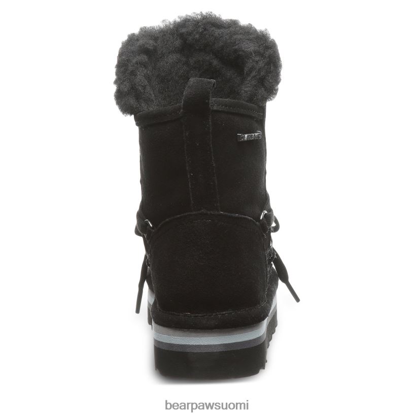 BEARPAW retro mondi nuoriso lapset musta saappaat H880X0599