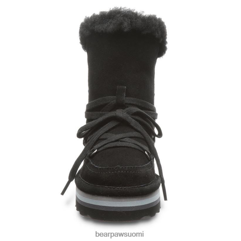 BEARPAW retro mondi nuoriso lapset musta saappaat H880X0599