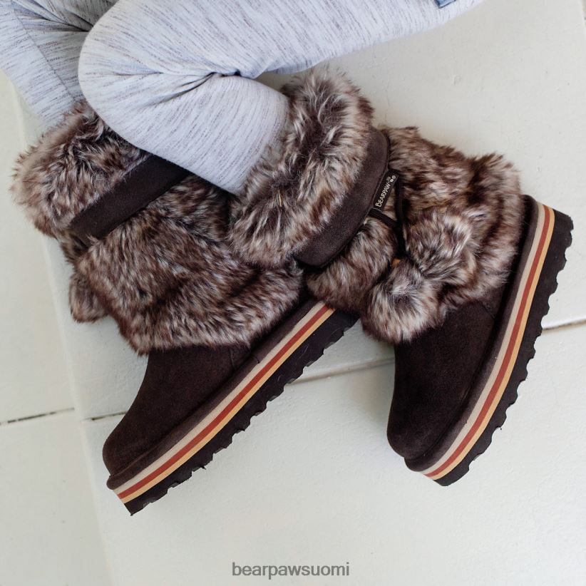 BEARPAW retro tama nuoriso lapset suklaa saappaat H880X0596