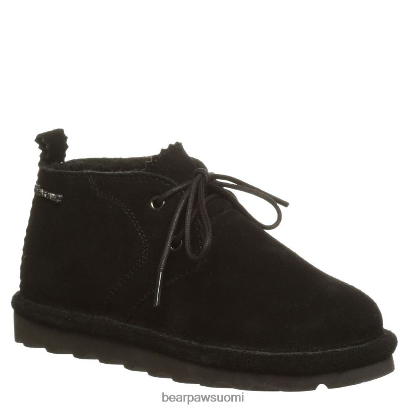 BEARPAW skye nuoriso lapset musta saappaat H880X0576