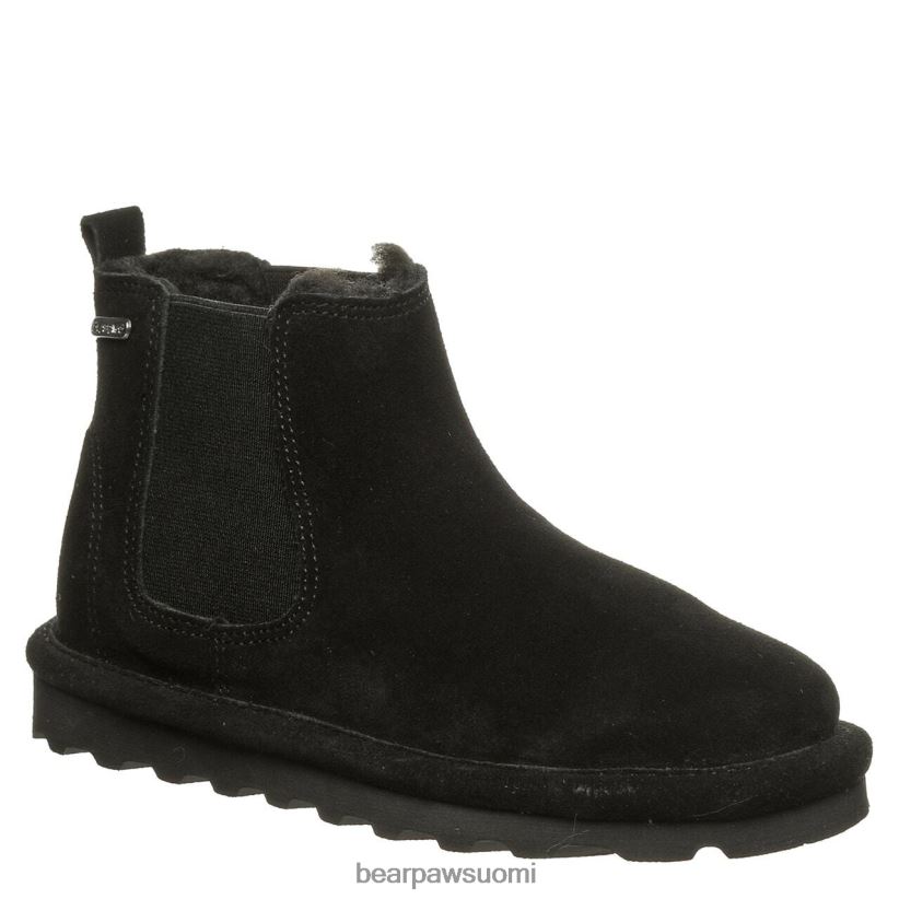 BEARPAW veti nuoria lapset musta saappaat H880X0574