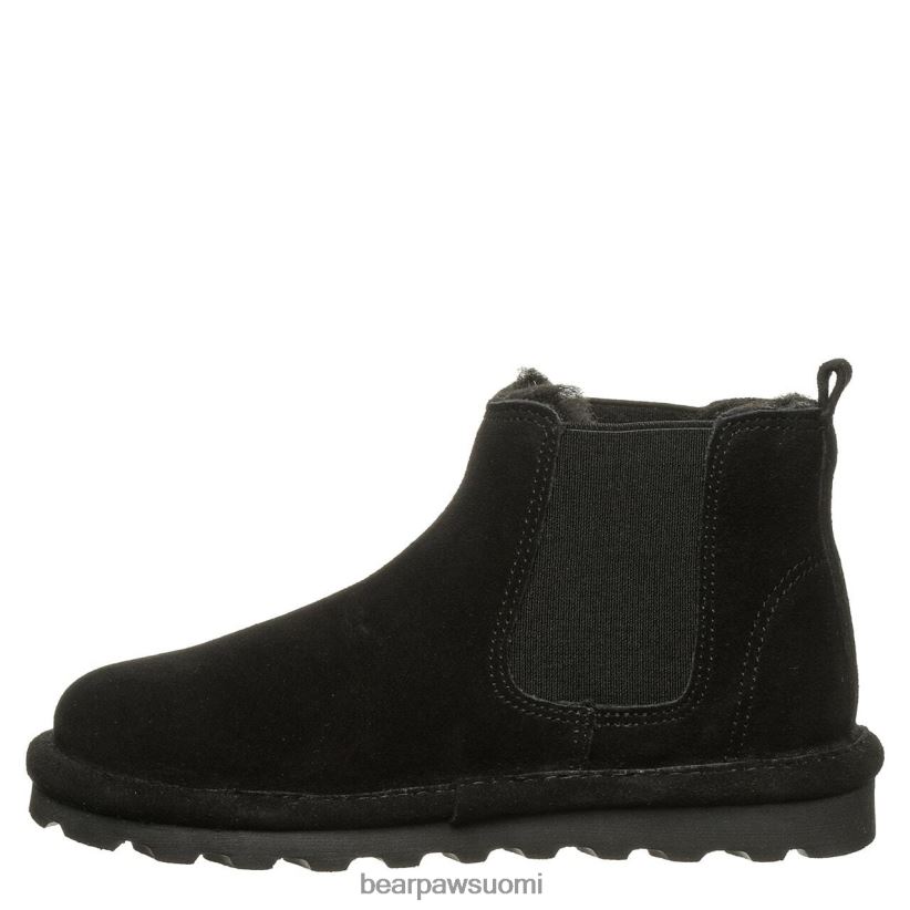 BEARPAW veti nuoria lapset musta saappaat H880X0574