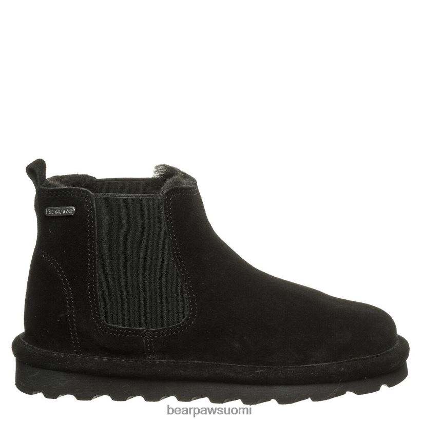 BEARPAW veti nuoria lapset musta saappaat H880X0574