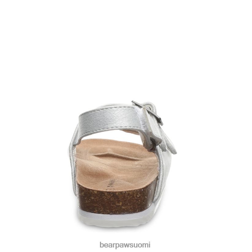 BEARPAW brooklyn taapero lapset valkoinen metallinen sandaalit H880X0626