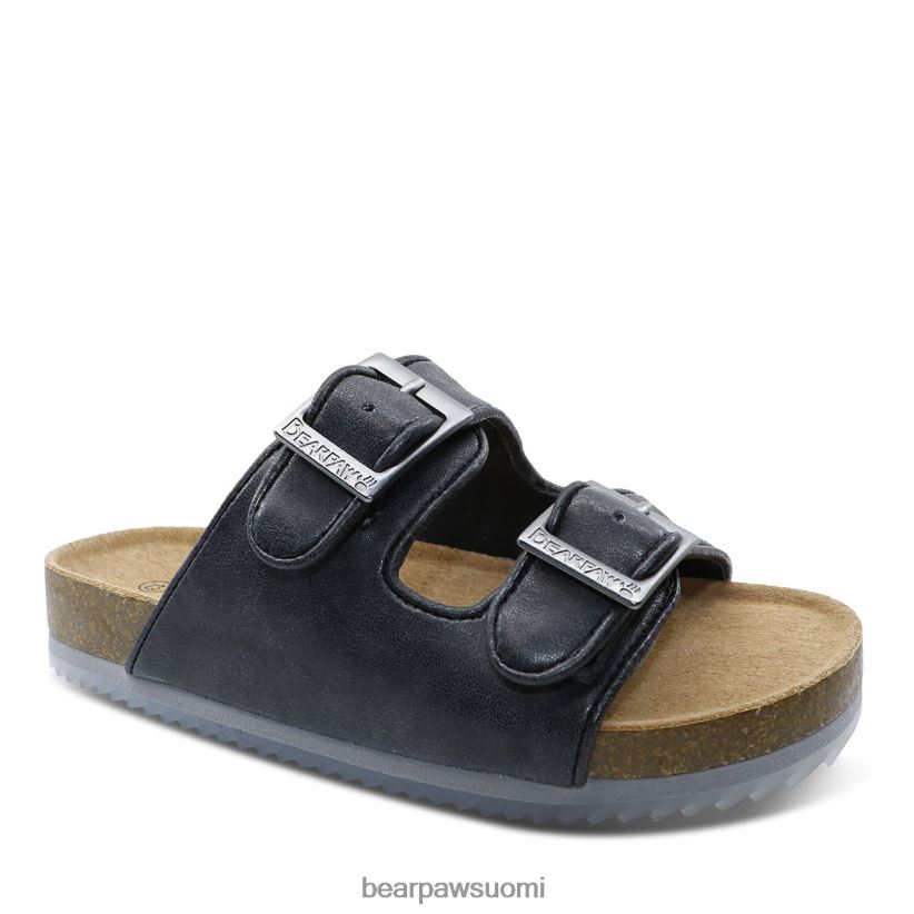 BEARPAW brooklynin nuoriso lapset musta sandaalit H880X0620
