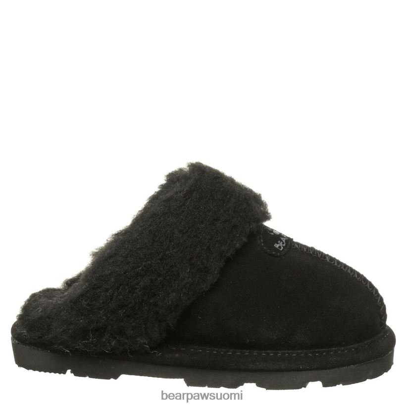 BEARPAW loki nuoriso lapset musta tossut H880X0617