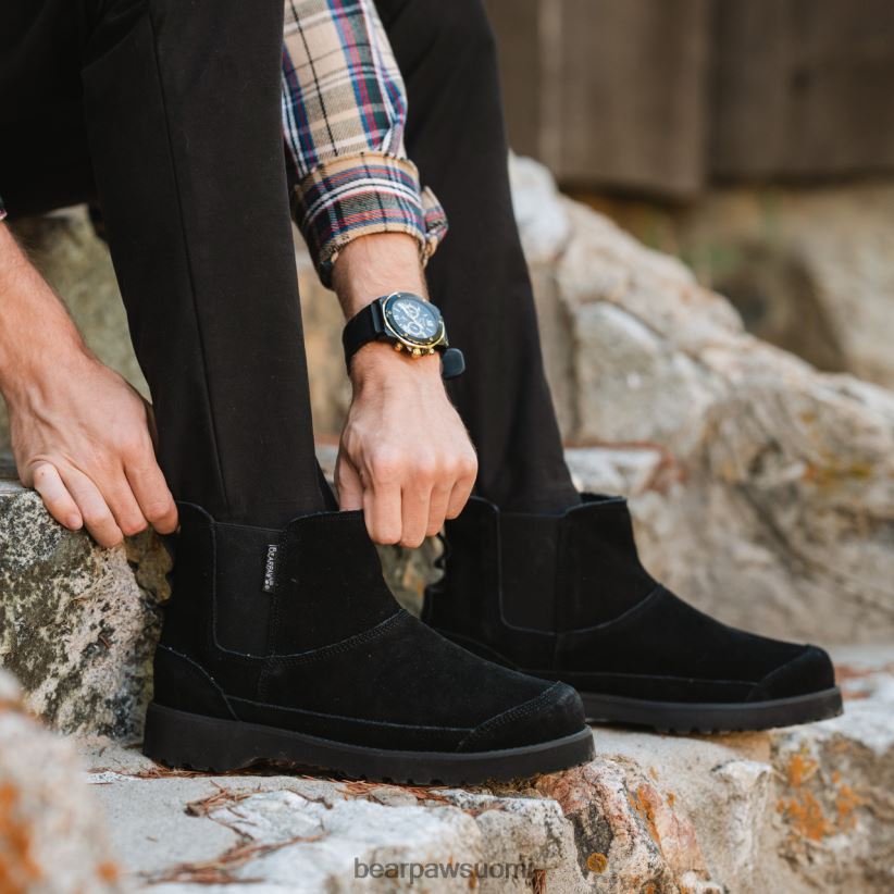 BEARPAW nick miehet musta saappaat H880X0517