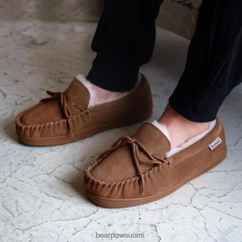 BEARPAW moc ii leveä miehet hikkori tossut H880X0530