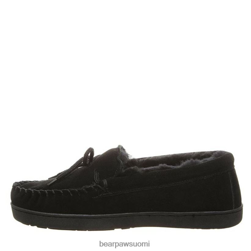 BEARPAW moc ii leveä miehet musta tossut H880X0527