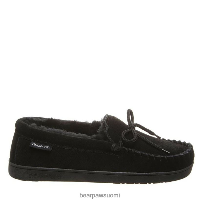 BEARPAW moc ii leveä miehet musta tossut H880X0527