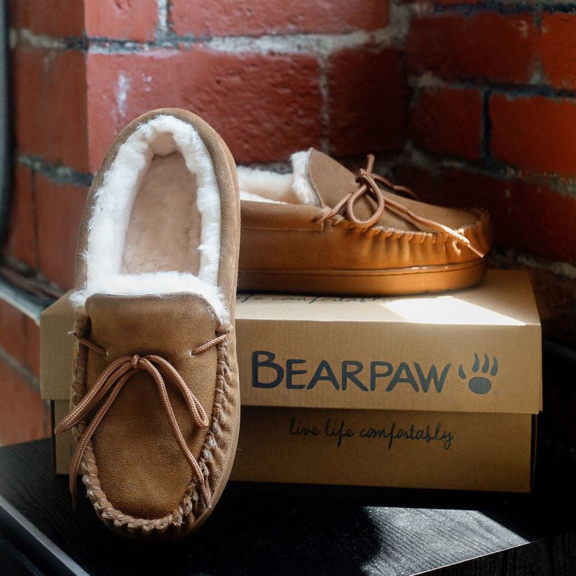 BEARPAW moc ii miehet hikkori tossut H880X0533