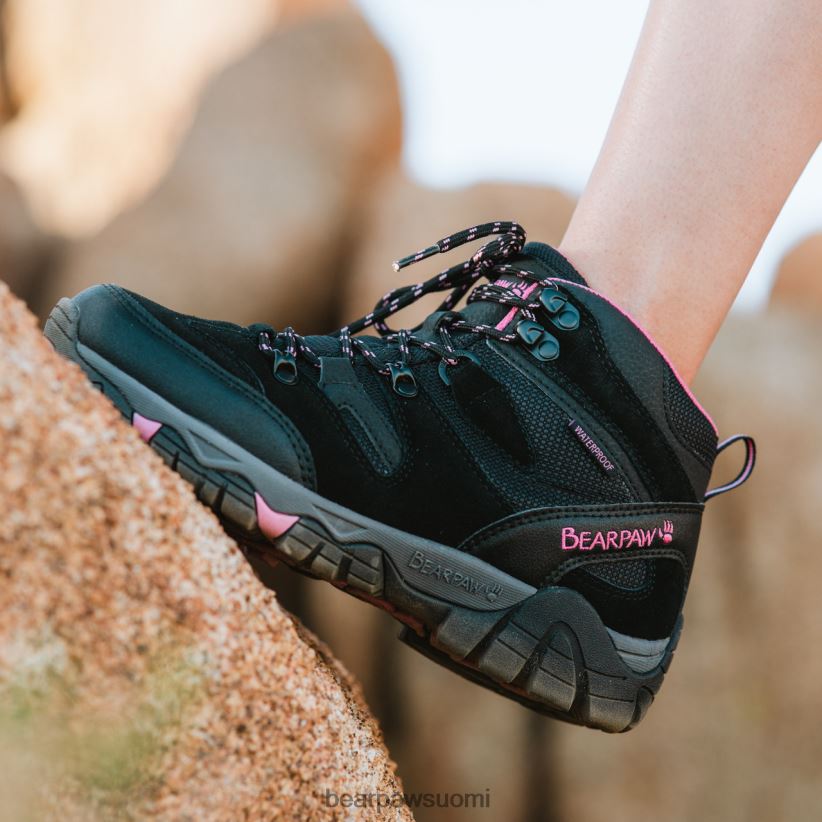 BEARPAW Korsika naiset musta/fuschia retkeilijät H880X0340