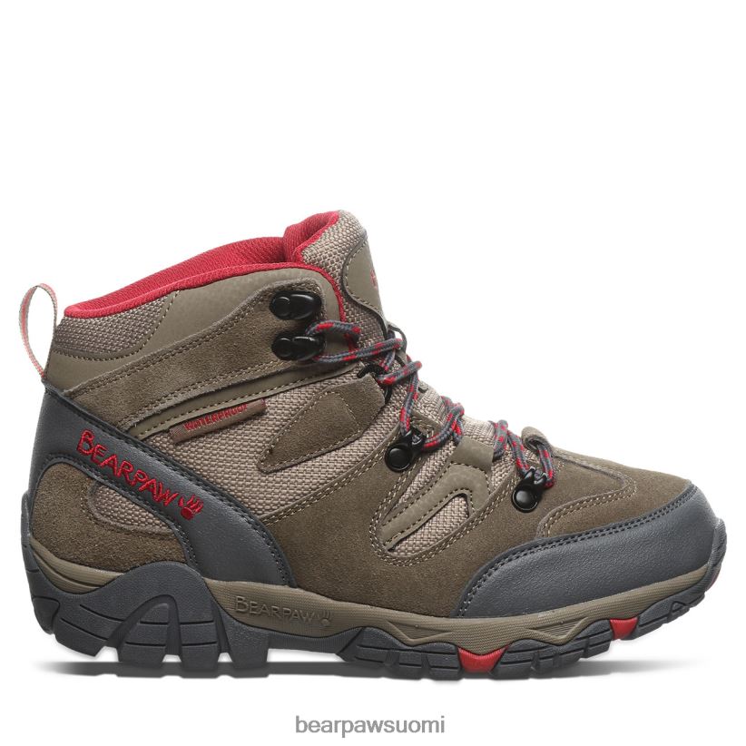 BEARPAW Korsika naiset taupe/punainen retkeilijät H880X0339