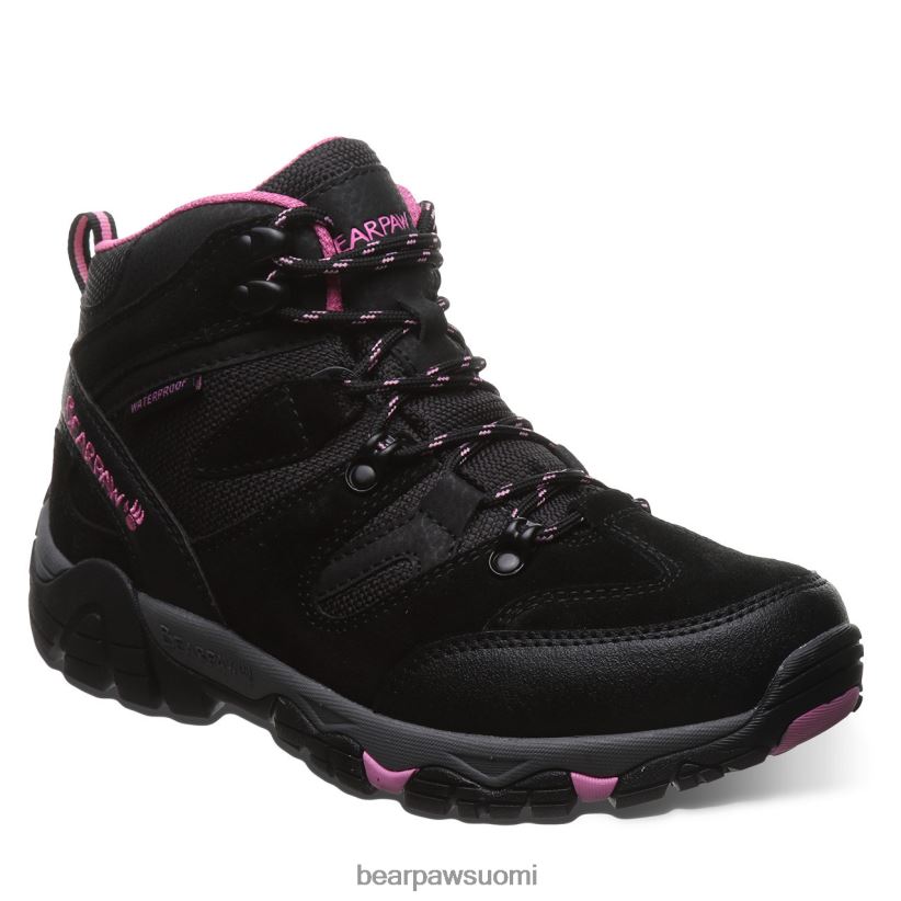 BEARPAW korsikan leveä naiset musta/fuschia retkeilijät H880X0331