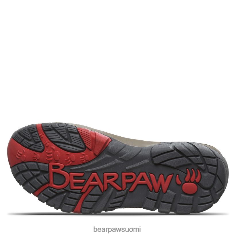 BEARPAW korsikan leveä naiset taupe/punainen retkeilijät H880X0330