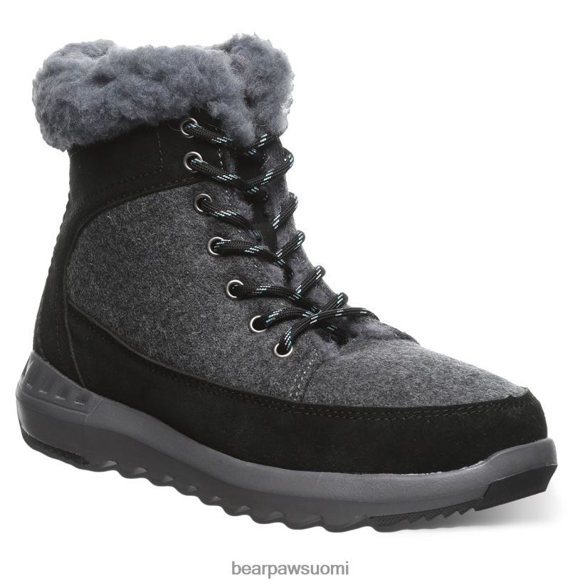 BEARPAW cheryl naiset musta/harmaa saappaat H880X0141