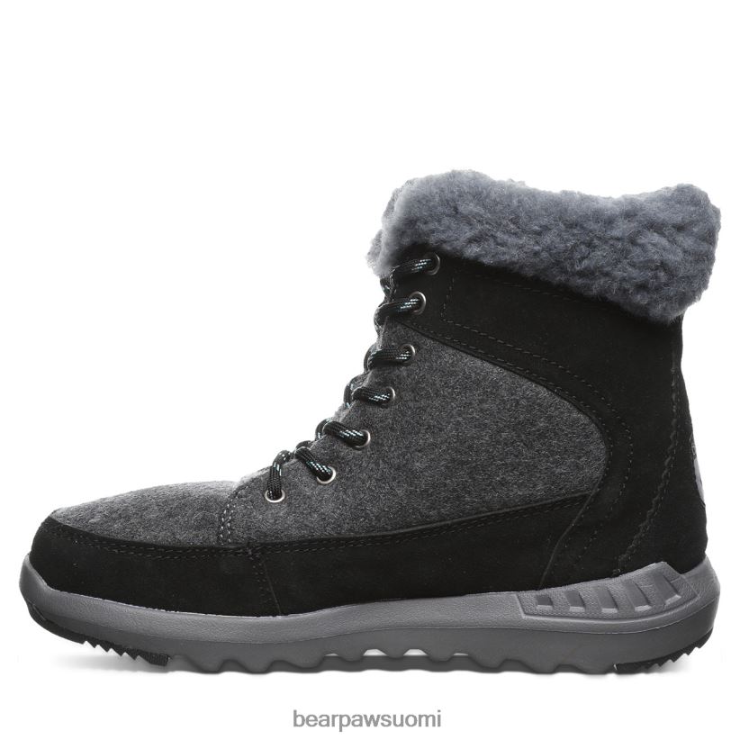 BEARPAW cheryl naiset musta/harmaa saappaat H880X0141