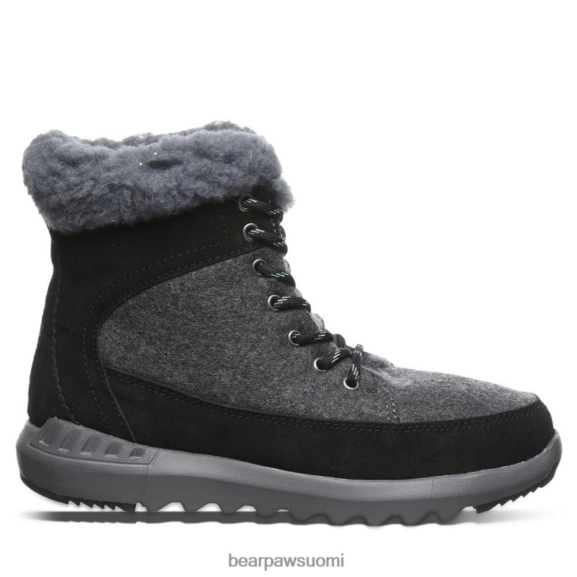 BEARPAW cheryl naiset musta/harmaa saappaat H880X0141