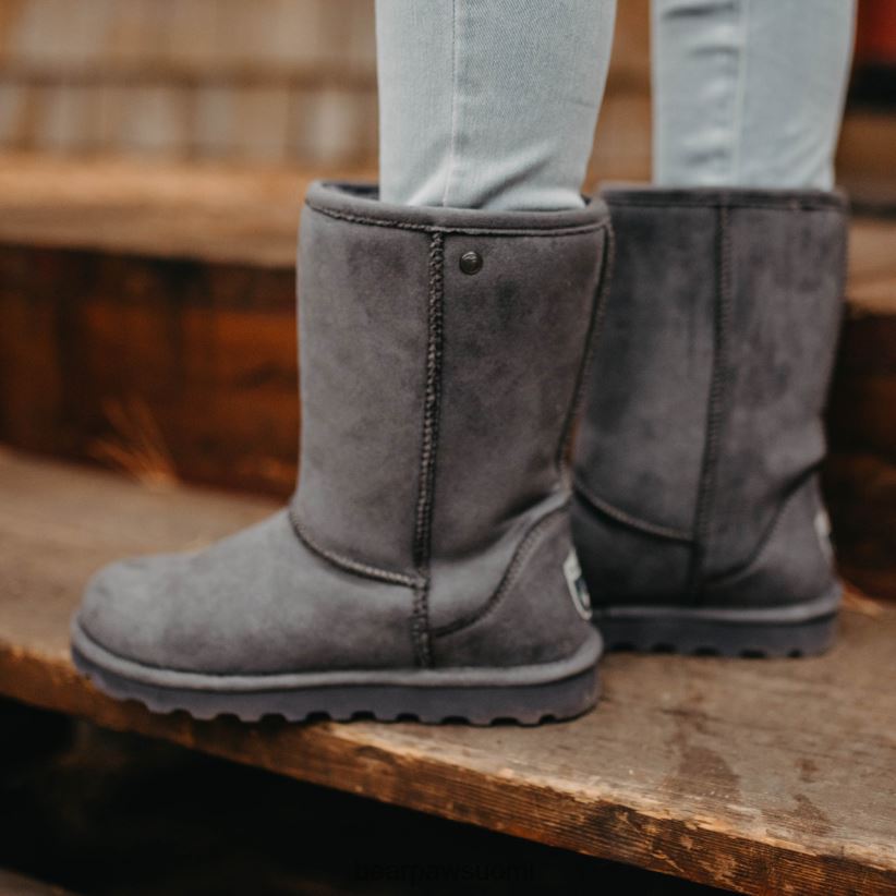 BEARPAW elle lyhyt vegaani naiset puuhiili saappaat H880X0228