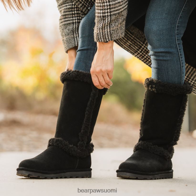 BEARPAW kendall naiset musta saappaat H880X031