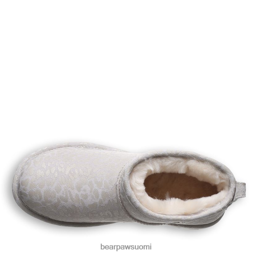 BEARPAW lyhyt eksoottinen naiset talvivalkoinen leopardi glitter saappaat H880X033