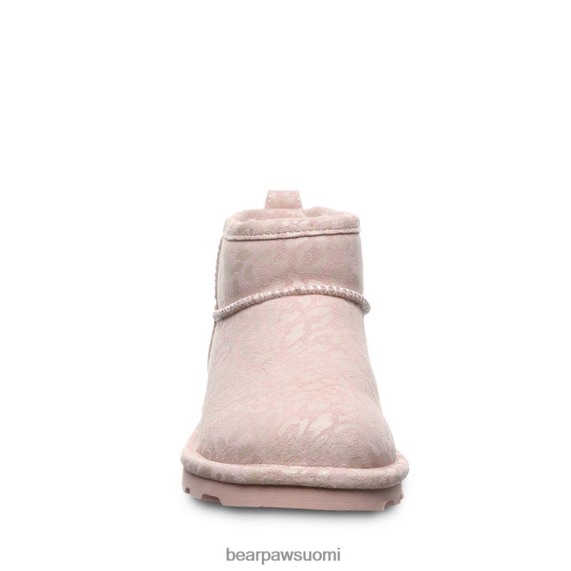 BEARPAW lyhyt eksoottinen naiset vaaleanpunainen leopardi glitter saappaat H880X034