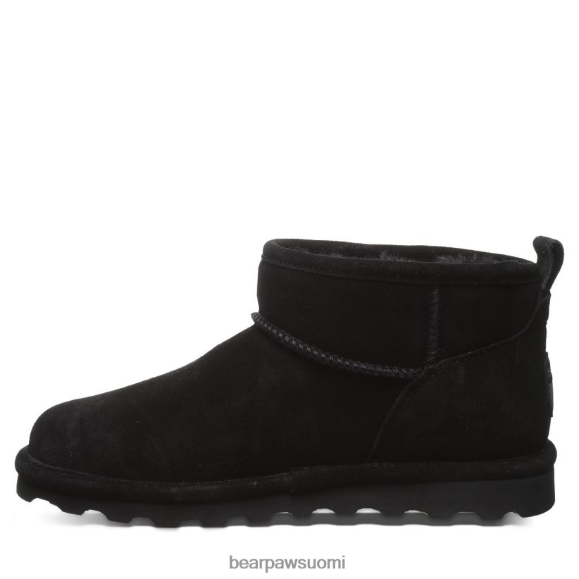 BEARPAW lyhyt naiset musta saappaat H880X040