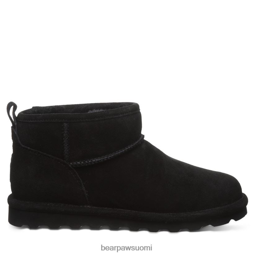 BEARPAW lyhyt naiset musta saappaat H880X040