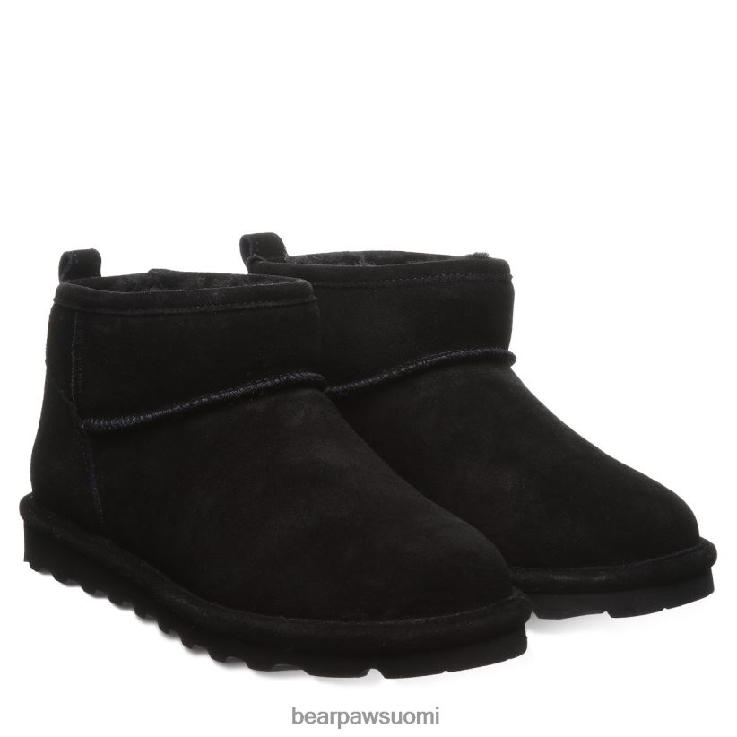 BEARPAW lyhyt naiset musta saappaat H880X040