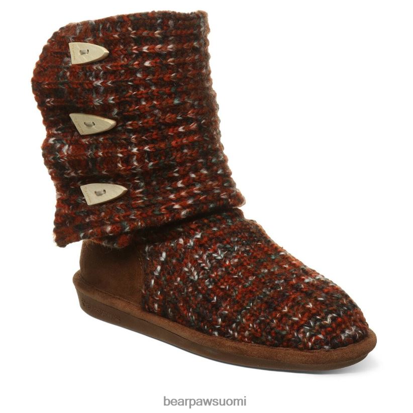 BEARPAW neuloa korkea naiset punaruskea saappaat H880X0175