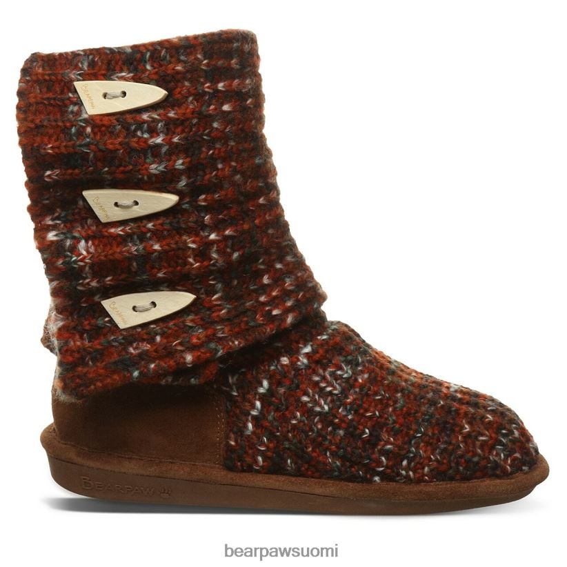 BEARPAW neuloa korkea naiset punaruskea saappaat H880X0175