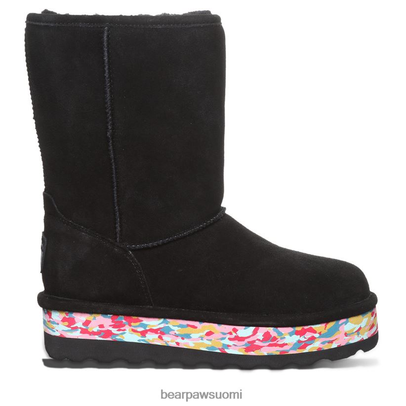BEARPAW retro elle naiset musta multi saappaat H880X037