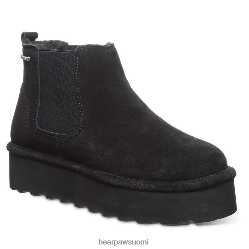 BEARPAW retro piirsi naiset musta saappaat H880X013