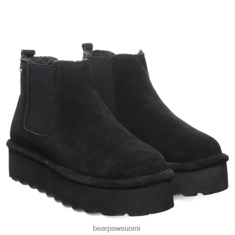 BEARPAW retro piirsi naiset musta saappaat H880X013
