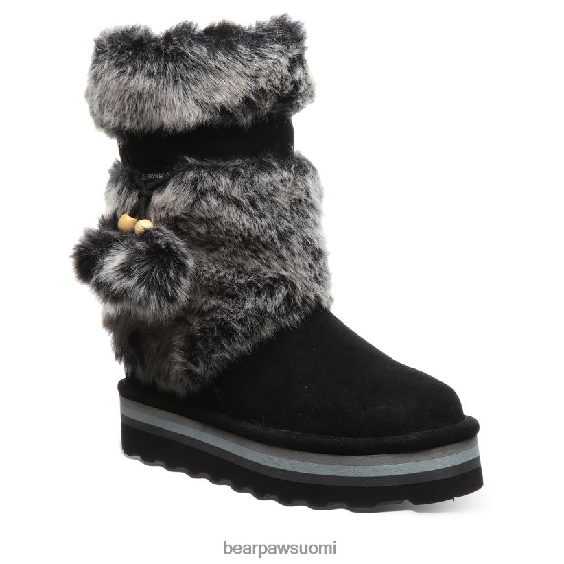 BEARPAW retro tama naiset musta/harmaa saappaat H880X027