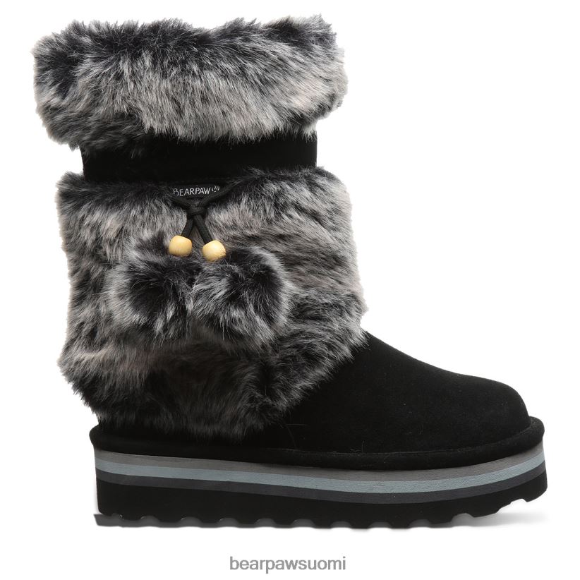 BEARPAW retro tama naiset musta/harmaa saappaat H880X027
