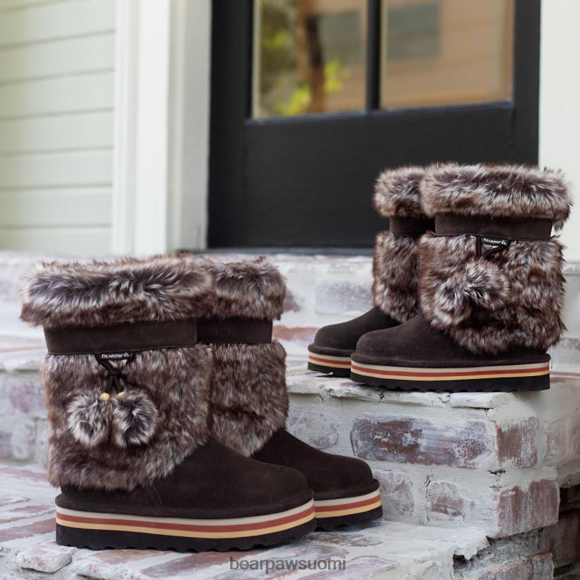BEARPAW retro tama naiset suklaa saappaat H880X026