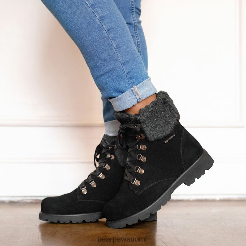 BEARPAW sam naiset musta/harmaa saappaat H880X023