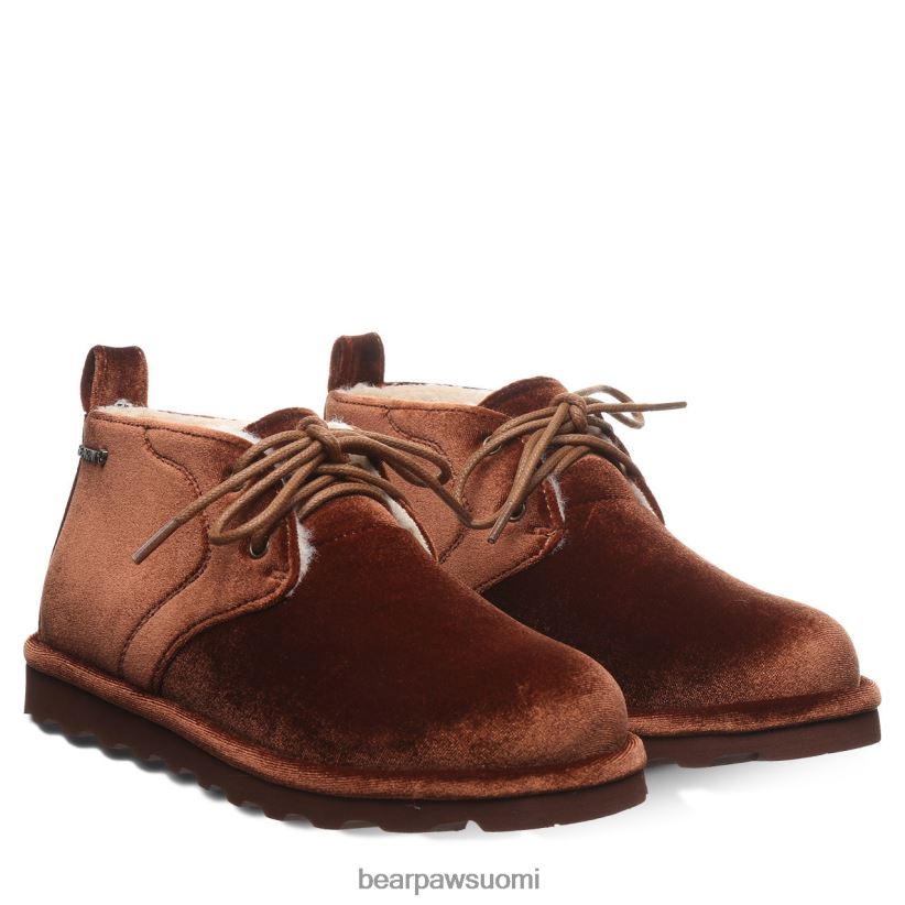 BEARPAW skye naiset karmeli sametti saappaat H880X0158