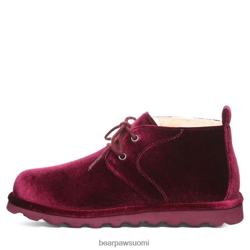 BEARPAW skye naiset viininpunainen sametti saappaat H880X035