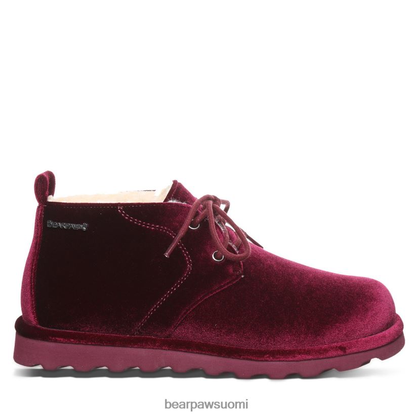 BEARPAW skye naiset viininpunainen sametti saappaat H880X035