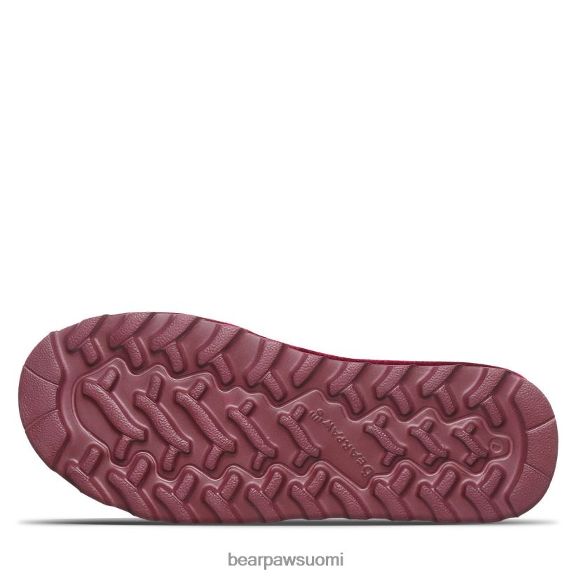BEARPAW skye naiset viininpunainen sametti saappaat H880X035