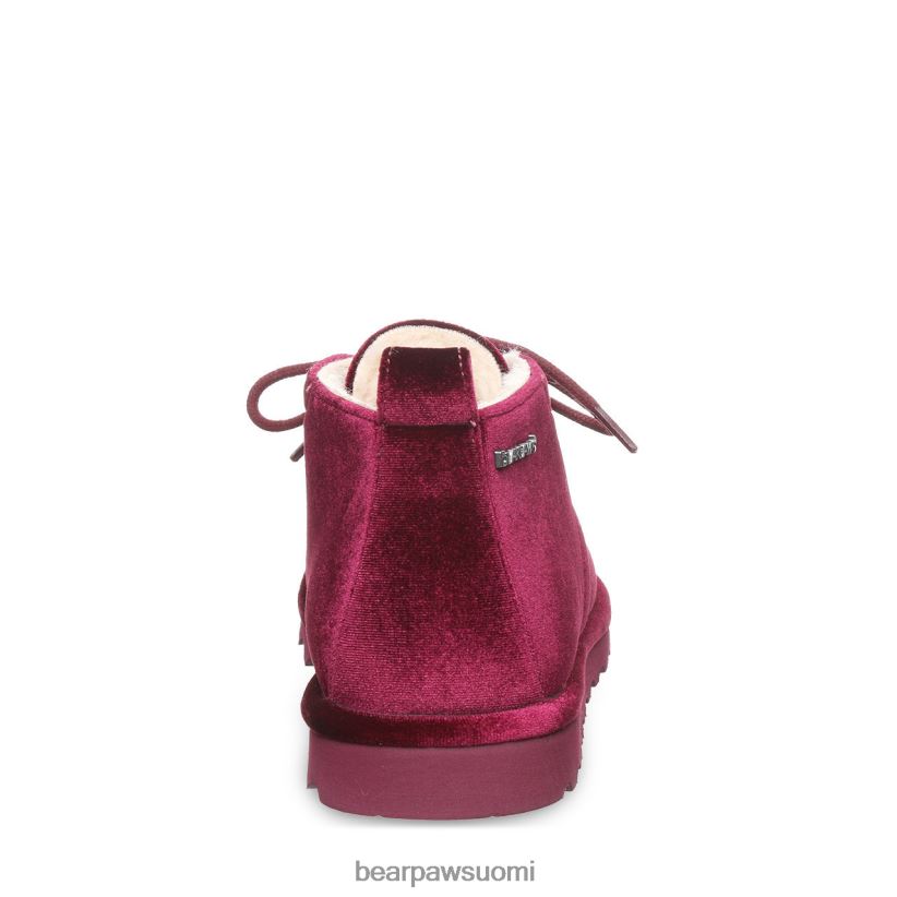 BEARPAW skye naiset viininpunainen sametti saappaat H880X035