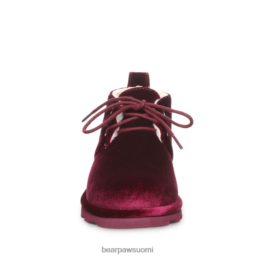 BEARPAW skye naiset viininpunainen sametti saappaat H880X035