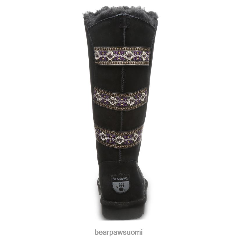 BEARPAW violetti naiset musta saappaat H880X0122