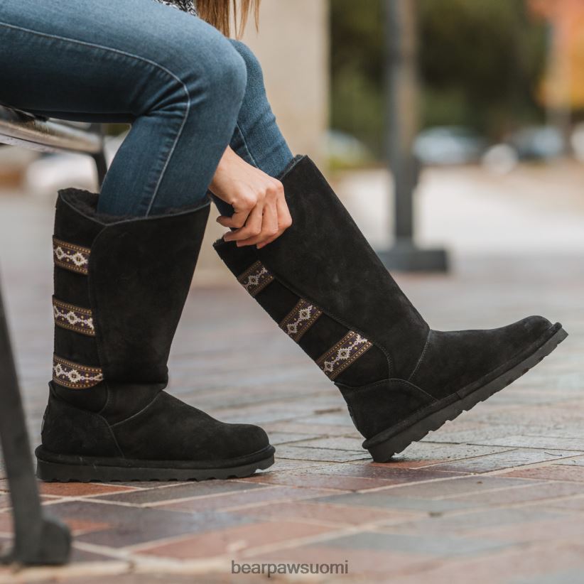 BEARPAW violetti naiset musta saappaat H880X0122