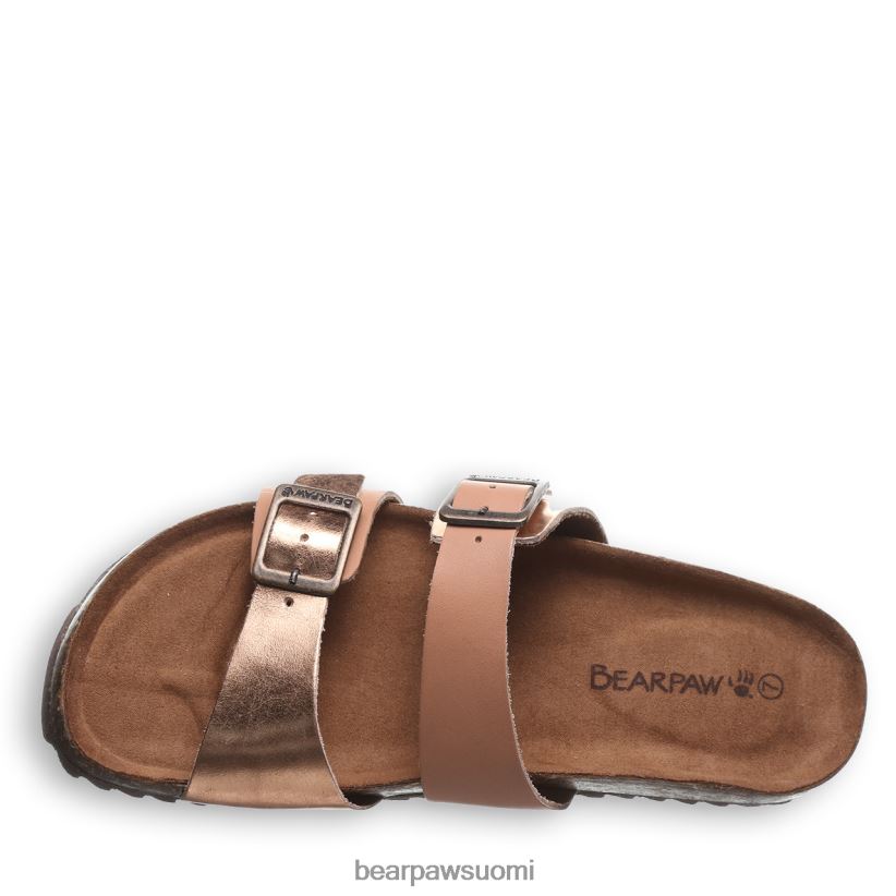 BEARPAW Julieta ii naiset matkatavarat/ruusukulta sandaalit H880X0370